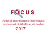 Couverture Focus Activités scientifiques et techniques 2017 Couverture Focus Activités scientifiques et techniques 2017