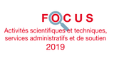 Couverture Focus Activités scientifiques et techniques 2019 Couverture Focus Activités scientifiques et techniques 2019
