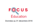 Couverture Focus Education 2016 Couverture Focus Education 2016