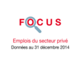 Couverture Focus Emplois 2014 Couverture Focus Emplois 2014