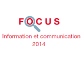 Couverture Focus Information et communication 2014