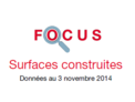 Couverture Focus Surfaces construites 2014 Couverture Focus Surfaces construites 2014