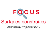 Couverture Focus Surfaces construites 2019