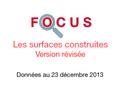 Couverture Focus : Surfaces construites Couverture Focus : Surfaces construites