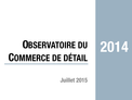 Couverture Observatoire Commerce de détail 2014 Couverture Observatoire Commerce de détail 2014