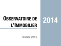 Couverture Observatoire Immobilier 2014 Couverture Observatoire Immobilier 2014